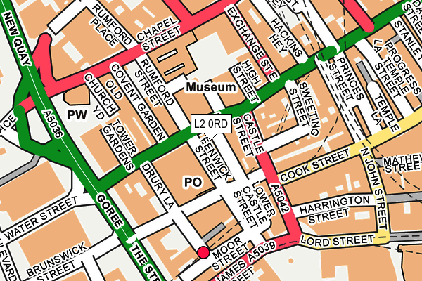 L2 0RD map - OS OpenMap – Local (Ordnance Survey)