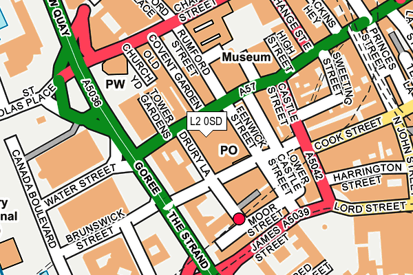 L2 0SD map - OS OpenMap – Local (Ordnance Survey)