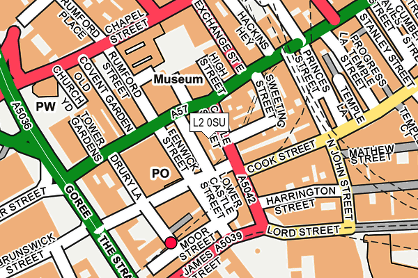 L2 0SU map - OS OpenMap – Local (Ordnance Survey)