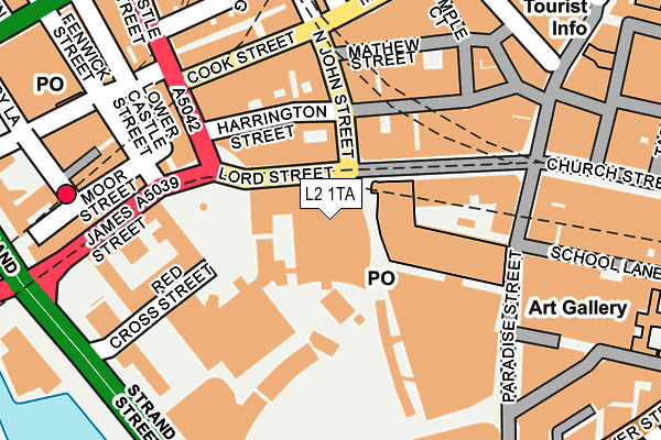 L2 1TA map - OS OpenMap – Local (Ordnance Survey)