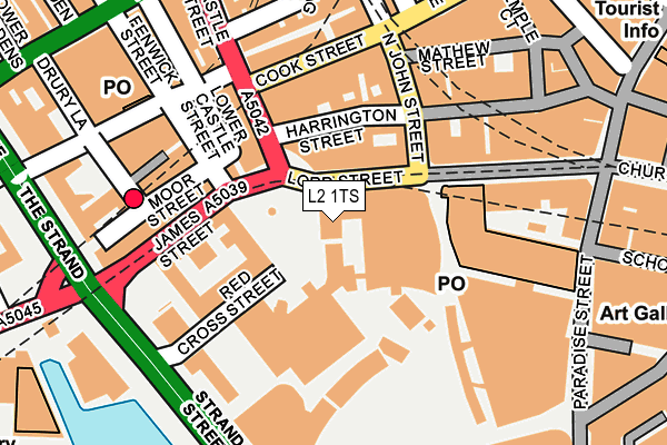 L2 1TS map - OS OpenMap – Local (Ordnance Survey)