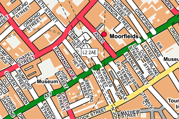 L2 2AE map - OS OpenMap – Local (Ordnance Survey)