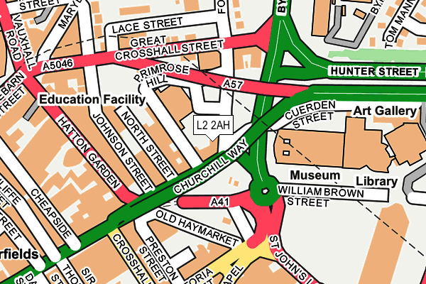 L2 2AH map - OS OpenMap – Local (Ordnance Survey)