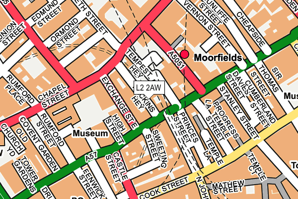 L2 2AW map - OS OpenMap – Local (Ordnance Survey)