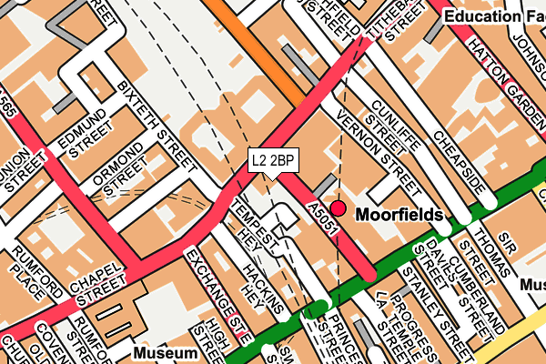 L2 2BP map - OS OpenMap – Local (Ordnance Survey)