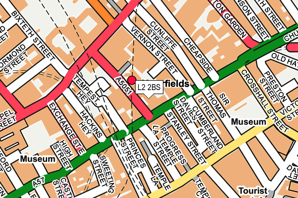 L2 2BS map - OS OpenMap – Local (Ordnance Survey)