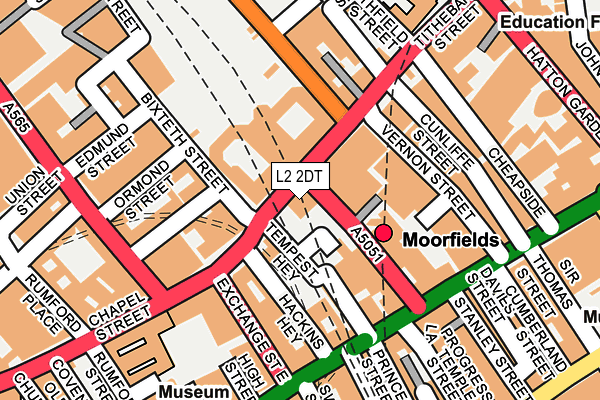 L2 2DT map - OS OpenMap – Local (Ordnance Survey)