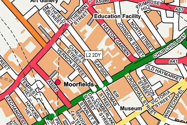 L2 2DY map - OS OpenMap – Local (Ordnance Survey)