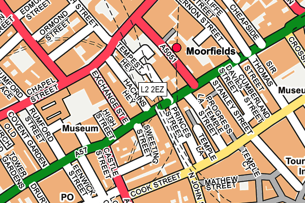 L2 2EZ map - OS OpenMap – Local (Ordnance Survey)