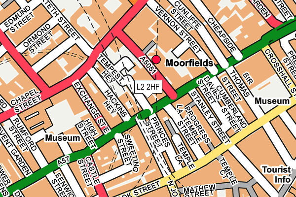 L2 2HF map - OS OpenMap – Local (Ordnance Survey)