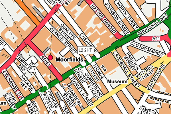 L2 2HT map - OS OpenMap – Local (Ordnance Survey)