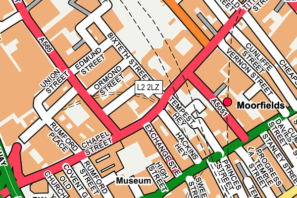 L2 2LZ map - OS OpenMap – Local (Ordnance Survey)