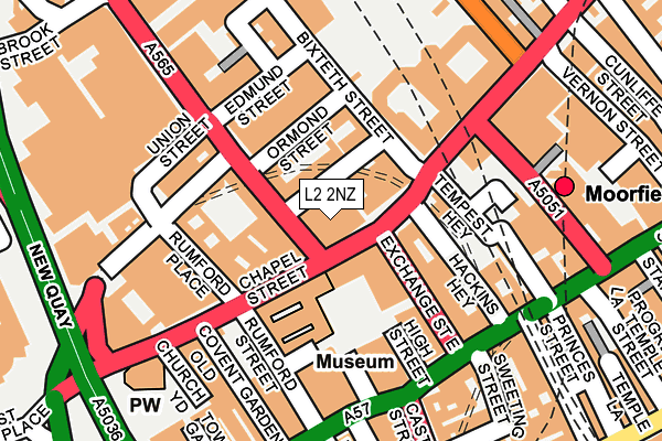 L2 2NZ map - OS OpenMap – Local (Ordnance Survey)