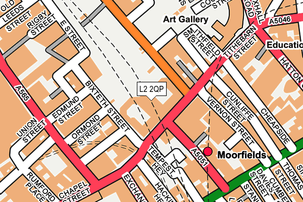 L2 2QP map - OS OpenMap – Local (Ordnance Survey)