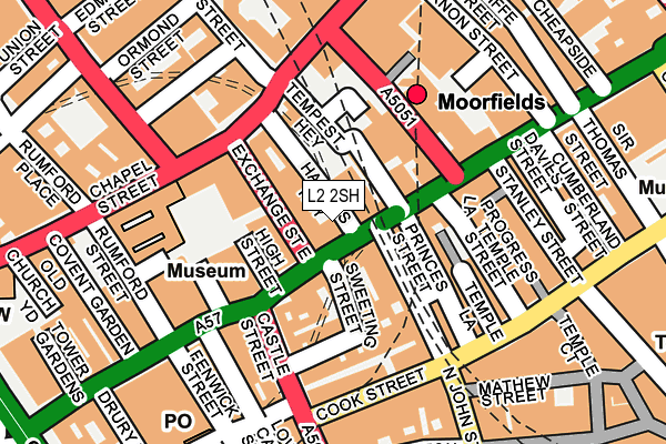 L2 2SH map - OS OpenMap – Local (Ordnance Survey)