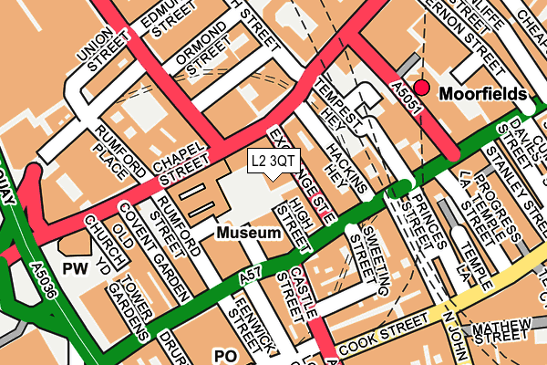 L2 3QT map - OS OpenMap – Local (Ordnance Survey)