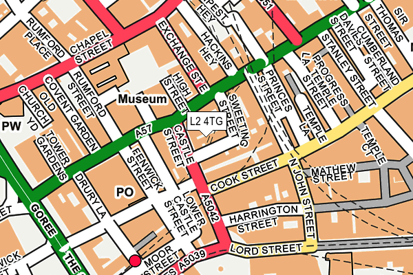 L2 4TG map - OS OpenMap – Local (Ordnance Survey)