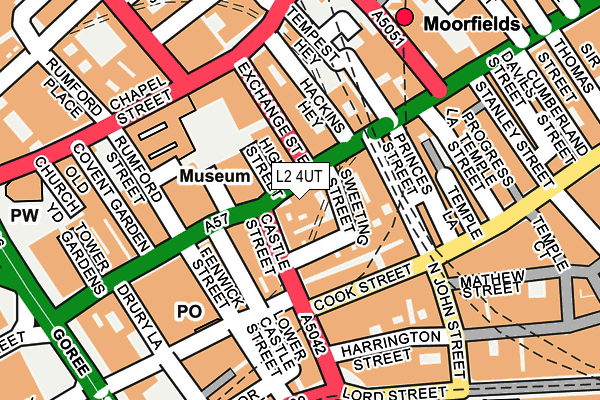 L2 4UT map - OS OpenMap – Local (Ordnance Survey)