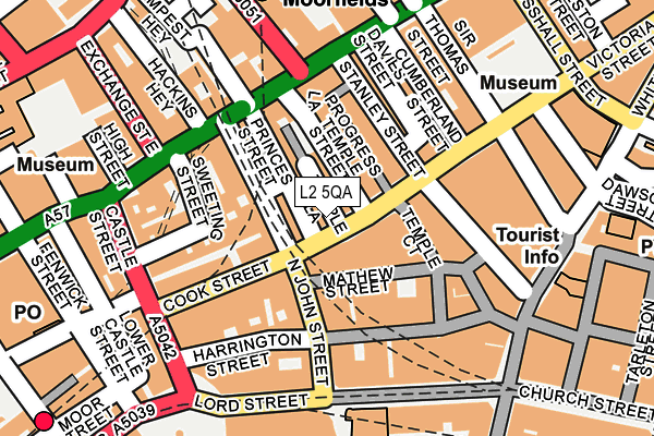 L2 5QA map - OS OpenMap – Local (Ordnance Survey)