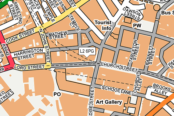 L2 6PG map - OS OpenMap – Local (Ordnance Survey)