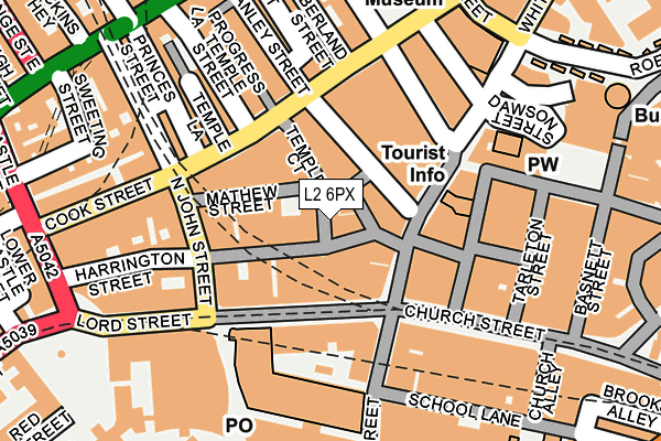 L2 6PX map - OS OpenMap – Local (Ordnance Survey)