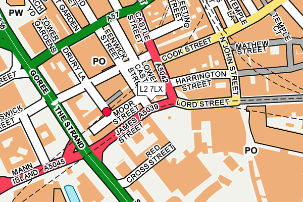 L2 7LX map - OS OpenMap – Local (Ordnance Survey)