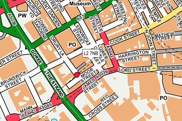 L2 7NB map - OS OpenMap – Local (Ordnance Survey)