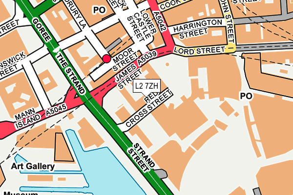 L2 7ZH map - OS OpenMap – Local (Ordnance Survey)