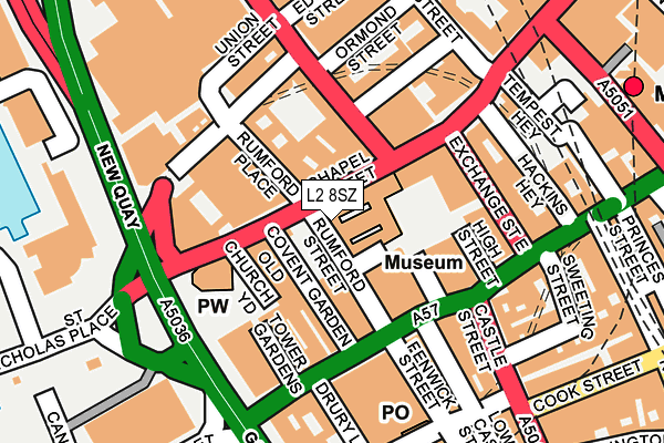 L2 8SZ map - OS OpenMap – Local (Ordnance Survey)