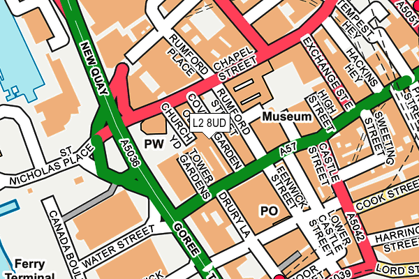 L2 8UD map - OS OpenMap – Local (Ordnance Survey)