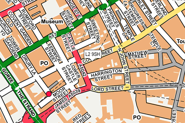 L2 9SH map - OS OpenMap – Local (Ordnance Survey)