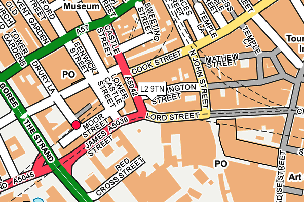 L2 9TN map - OS OpenMap – Local (Ordnance Survey)