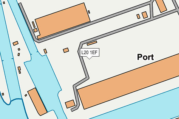 L20 1EF map - OS OpenMap – Local (Ordnance Survey)