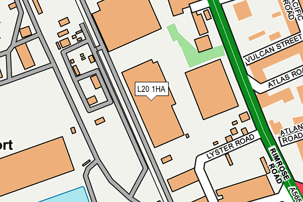 L20 1HA map - OS OpenMap – Local (Ordnance Survey)