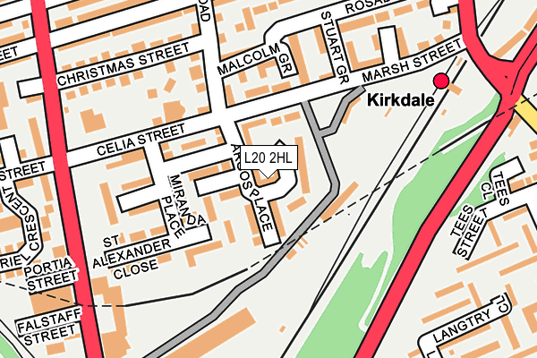 L20 2HL map - OS OpenMap – Local (Ordnance Survey)