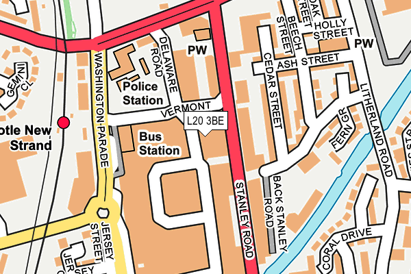 L20 3BE map - OS OpenMap – Local (Ordnance Survey)