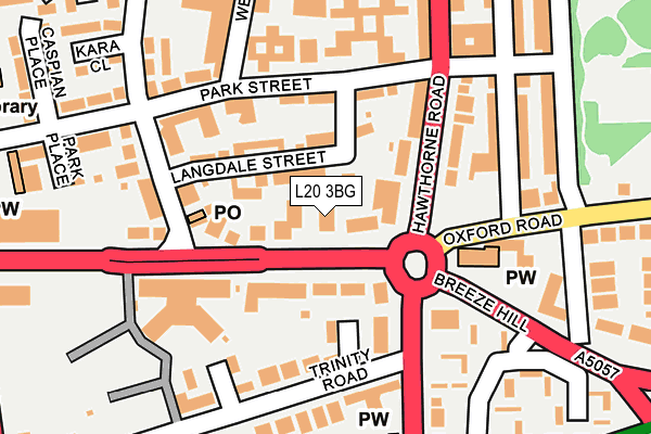 L20 3BG map - OS OpenMap – Local (Ordnance Survey)