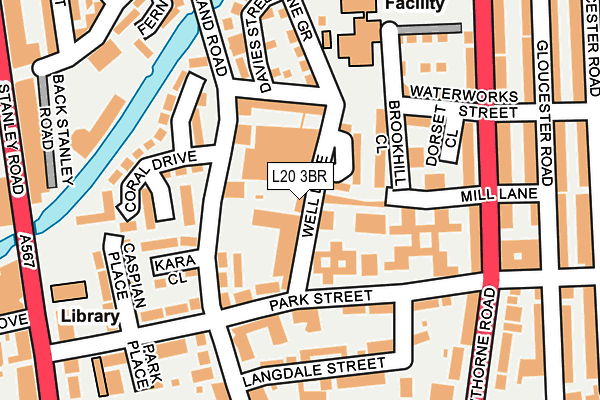 L20 3BR map - OS OpenMap – Local (Ordnance Survey)