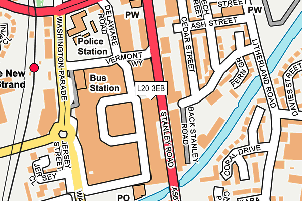 L20 3EB map - OS OpenMap – Local (Ordnance Survey)