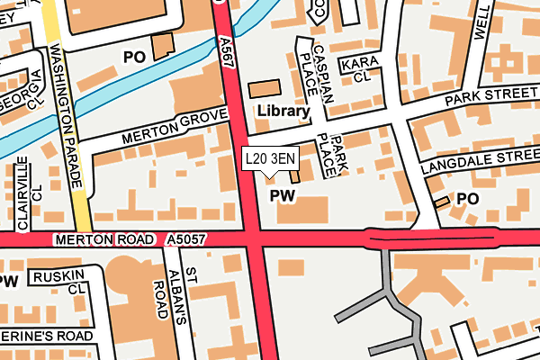 L20 3EN map - OS OpenMap – Local (Ordnance Survey)