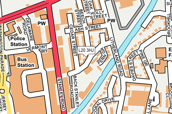 L20 3HJ map - OS OpenMap – Local (Ordnance Survey)