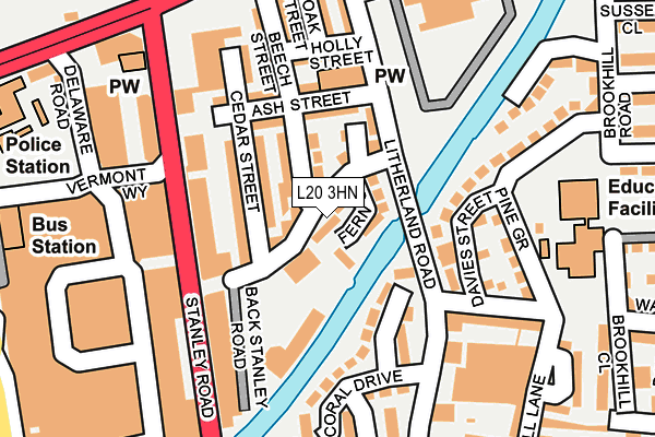 L20 3HN map - OS OpenMap – Local (Ordnance Survey)