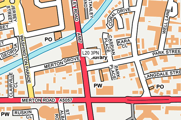 L20 3PN map - OS OpenMap – Local (Ordnance Survey)