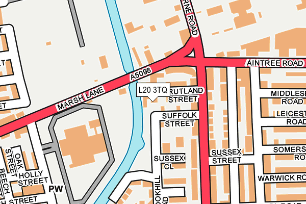 L20 3TQ map - OS OpenMap – Local (Ordnance Survey)