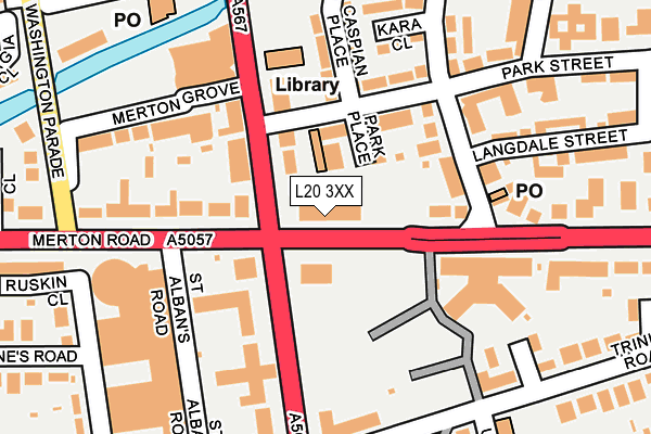 L20 3XX map - OS OpenMap – Local (Ordnance Survey)