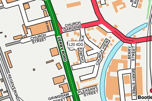 L20 4DG map - OS OpenMap – Local (Ordnance Survey)