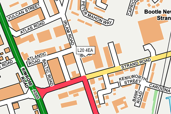 L20 4EA map - OS OpenMap – Local (Ordnance Survey)