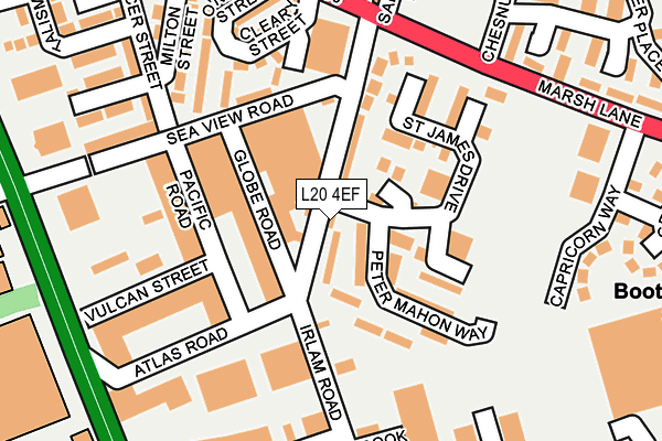 L20 4EF map - OS OpenMap – Local (Ordnance Survey)