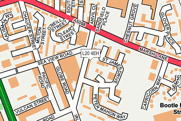 L20 4EH map - OS OpenMap – Local (Ordnance Survey)