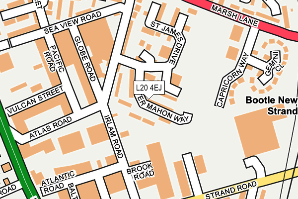 L20 4EJ map - OS OpenMap – Local (Ordnance Survey)